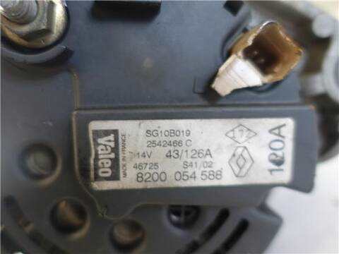 Foto 3ª: Alternador Renault Scenic 1.9 DCI DYNAMIQUE 102CV 75KW RX4 JA0) [D/F9Q K7] (2002)