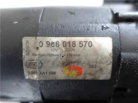 Foto 3ª: Motor de Arranque Mercedes Clase A 140 1.4 140 168.031) 82CV 60KW [M 166.940] (1999)