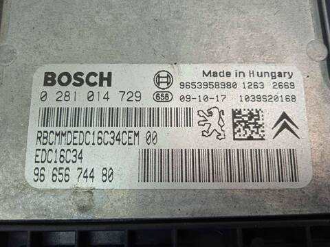 Foto 3ª: Centralita Motor ECU Citroen C4 1.6 16V HDI FAP PICASSO 109CV 80KW [9HZ] (2009)