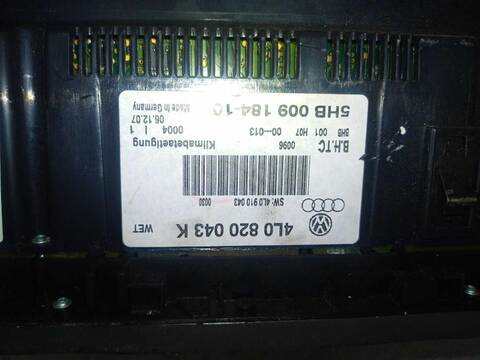 Foto 3ª: Mando Climatizador Audi Q7 3.0 TDI QUATTRO (2006)