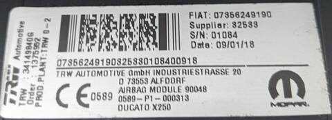 Foto 3ª: Airbag Delantero Derecho Peugeot Boxer 2 BLUE 110CV [AH03] (2014)