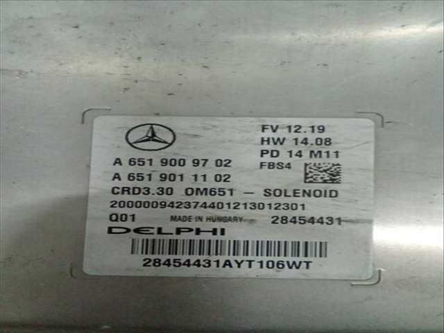 Foto 4ª: Centralita Motor ECU Mercedes Clase A 140 A 200 CDI - D 176.008) 136CV 100KW [OM 651.930] (2014)