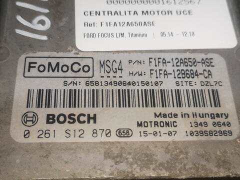 Foto 2ª: Centralita Motor ECU Ford Focus M1DD BERLINA (2015)