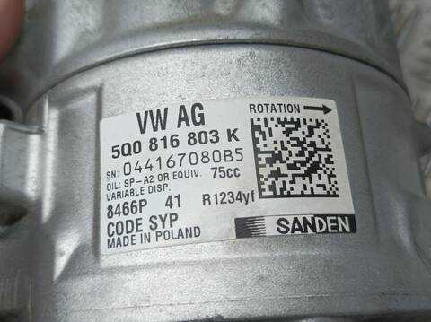 Foto 3ª: Compresor Aire Acondicionado Volkswagen T-Cross ADVANCE 95CV 70KW [DGTD] (2020)