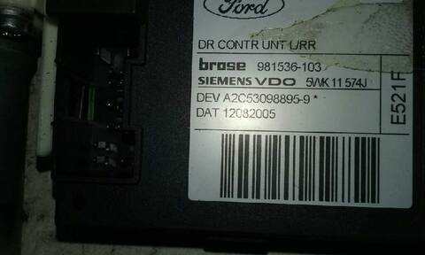 Foto 2ª: Elevalunas Eléctrico Trasero Izquierdo Ford C Max 1.8 TDCI TD CAT 115CV 85KW FOCUS CAP) [KKDA] (2009)