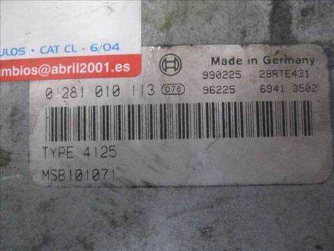 Foto 2ª: Centralita Motor ECU Land Rover Freelander 2.0 DI 98CV 72KW [D-20T2N] (1999)