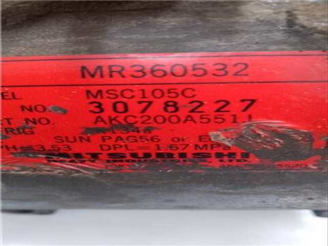 Foto 2ª: Compresor Aire Acondicionado Mitsubishi Montero 2.5 TD GLS [2 5 LTR. - 73 KW TD] 99CV