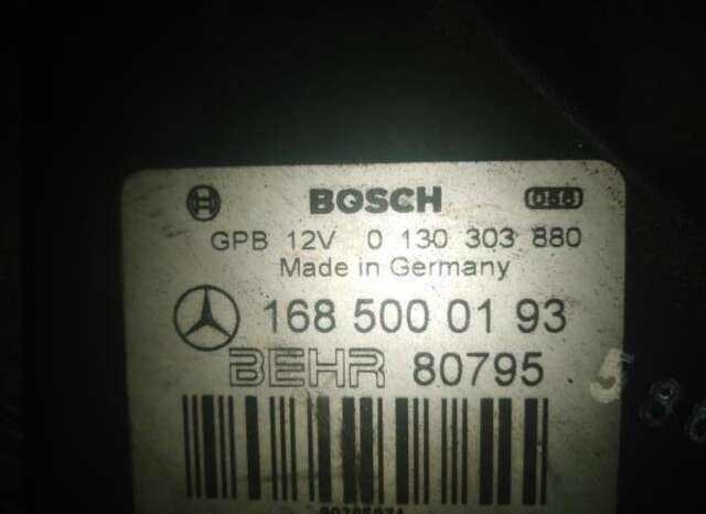 Foto 1ª: Electroventilador Mercedes Clase A 140 1.4 140 (168.031) [1.4 LTR. - 60 KW CAT] [M 166.940]