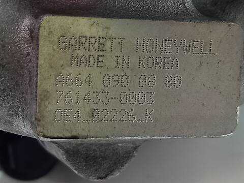 Foto 3ª: Turbocompresor Ssangyong Kyron D20DT (2010)