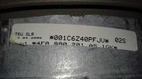 Foto 3ª: Airbag Delantero Izquierdo Audi A6 3.0 TDI QUATTRO 165KW) BERLINA 225CV [BMK] (2006)