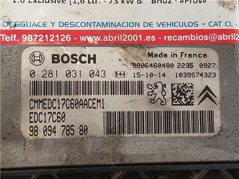 Foto 3ª: Centralita Motor ECU Citroen C Elysee 1.6 EXCLUSIVE 99CV 73KW [BH02] (2016)