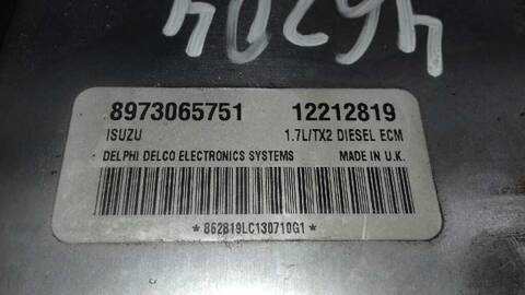 Foto 3ª: Centralita Motor ECU Opel Astra 1.7 16V DTI CAT Y 17 DT - LR6) BERLINA 75CV 55KW [Y17DT] (2001)