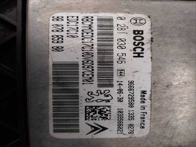 Foto 2ª: Centralita Motor ECU Citroen C4 1.6 HDI [9H06] (2014)