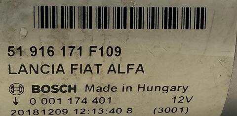 Foto 3ª: Motor de Arranque Fiat Tipo EASY 1 JTDM 16V 120CV (2016)