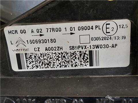 Foto 3ª: Faro Izquierdo Citroen C3 1.4 HDI 70 68CV 50KW [8HZ (DV4TD)] (2011)