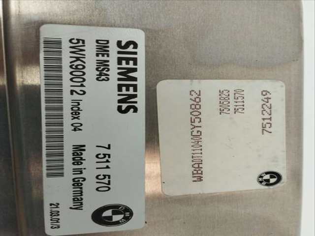 Foto 2ª: Centralita Motor ECU Bmw Serie 5 518 520I BERLINA 170CV 125KW [226S1] (2001)