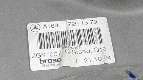 Foto 2ª: Elevalunas Eléctrico Delantero Izquierdo Mercedes Clase A 140 266920 (2004)