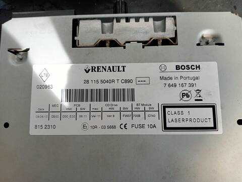Foto 3ª: Sistema Audio Radio CD Renault Megane BOSE EDITION 116CV (2009)