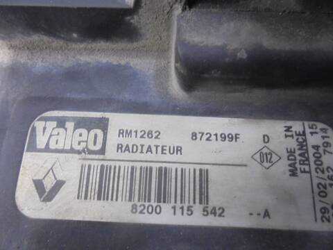 Foto 3ª: Radiador Motor Renault Megane 1.5 DCI DIESEL BERLINA 101CV 74KW II CLASSIC BERLINA (2003)