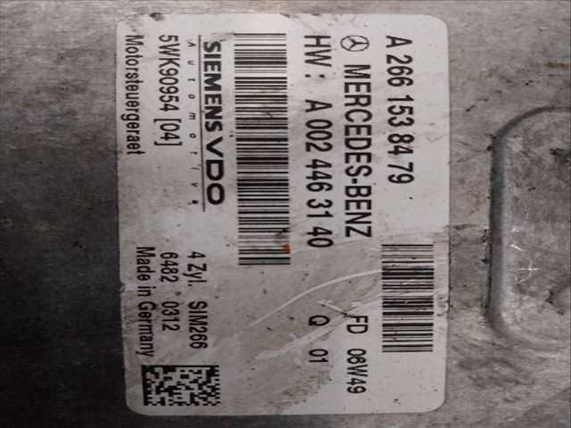 Foto 2ª: Centralita Motor ECU Mercedes Clase A 150 1.5 G (2007)