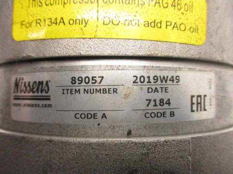 Foto 2ª: Compresor Aire Acondicionado Opel Vectra X16XEL BERLINA (2000)