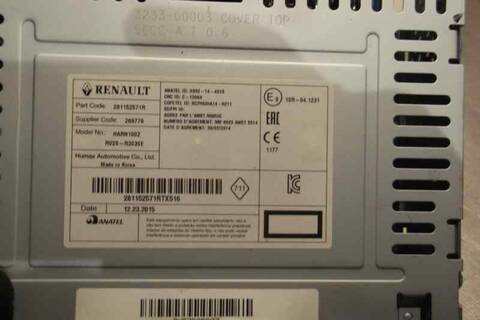 Foto 2ª: Sistema Audio Radio CD Renault Clio AUTHENTIQUE 75CV 55KW [K9K E6] (2016)