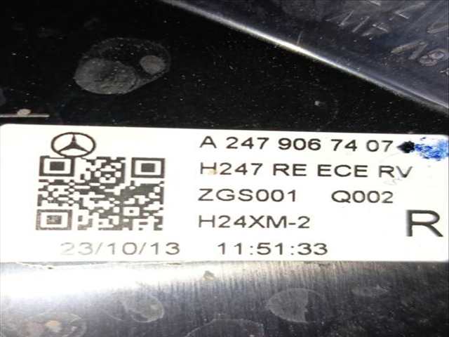 Foto 3ª: Piloto Trasero Derecho Mercedes Clase GLA 200 MILD-HYBRID H247) 247.78 (2020)