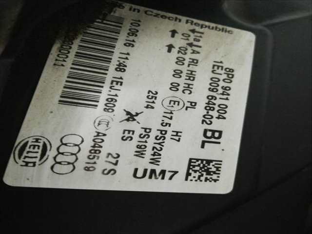 Foto 3ª: Faro Derecho Audi A3 CAYC (2010)