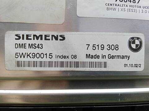 Foto 3ª: Centralita Motor ECU Bmw X5 3.0 I 231CV 170KW [30-6S-3] (2003)