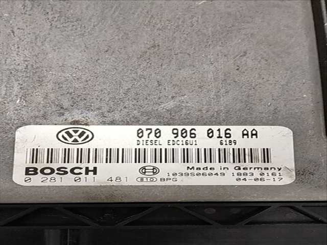 Foto 2ª: Centralita Motor ECU Volkswagen Touareg TDI V10 313CV [AYH] (2002)