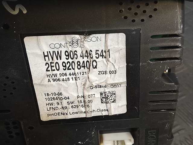 Foto 3ª: Cuadro de Instrumentos Volkswagen Crafter 0.1 (2009)