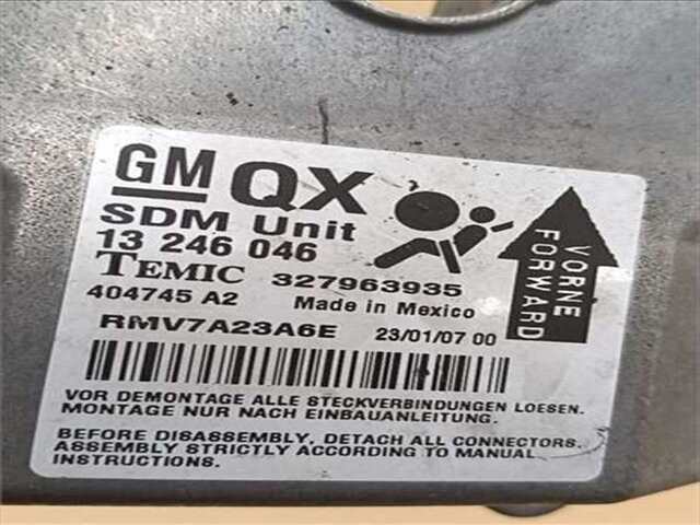 Foto 2ª: Centralita Airbag Opel Zafira 1.9 ENJOY [1.9 LTR. - 88 KW CDTI] [Z 19 DT / LPM]