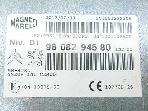 Foto 3ª: Sistema Audio Radio CD Citroen C4 1.6 HDI - BLUEHDI 115 PICASSO 115CV 85KW [9HC (DV6C),BHX (DV6FC)] (2013)