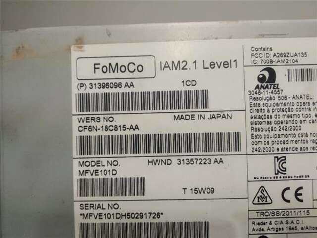 Foto 3ª: Sistema Audio Radio CD Volvo V40 2.0 KINETIC [2.0 LTR. - 88 KW DIESEL CAT]