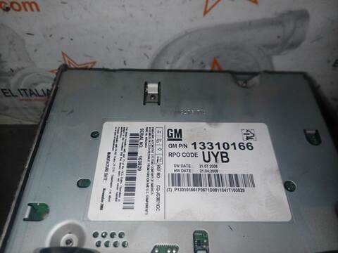 Foto 3ª: Sistema Audio Radio CD Opel Insignia EDITION BERLINA 131CV 96KW [A20DTH] (2008)