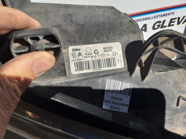 Foto 3ª: Faro Izquierdo Citroen Berlingo 1.6 HDI 75CV 0CV [9HT] (2009)