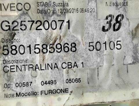 Foto 3ª: Caja Reles Fusibles Iveco Daily FG H2 33 S ... V BATALLA 3520 L 116CV (2014)