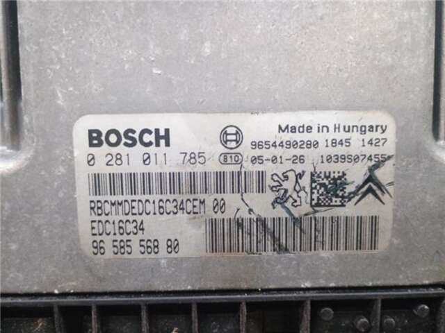 Foto 2ª: Centralita Motor ECU Citroen C3 1.4 HDI PREMIER [1.4 LTR. - 50 KW HDI] [8HX / DV4TD]