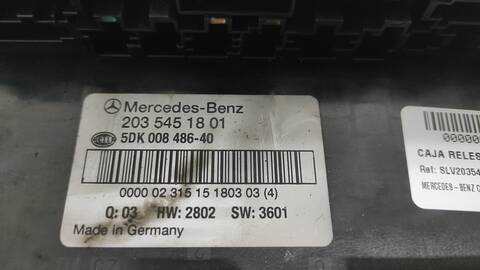 Caja Reles Fusibles Mercedes Clase C 160 612962 BERLINA