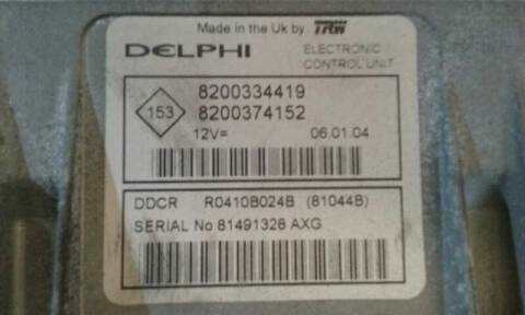 Foto 2ª: Centralita Motor ECU Renault Megane 1.5 DCI DIESEL BERLINA 82CV 60KW II BERLINA 5P [K9K D7] (2004)