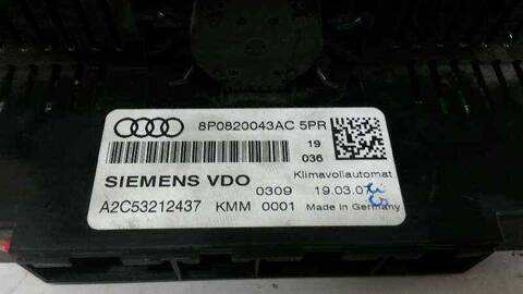 Foto 3ª: Mando Climatizador Audi A3 136CV 100KW (2003)