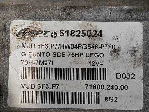Foto 3ª: Centralita Motor ECU Fiat Punto 1.3 D MULTIJET 75CV 55KW [199 A2.000] (2009)