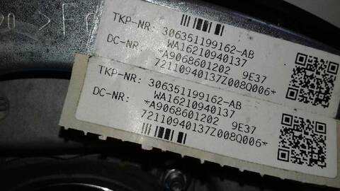 Foto 3ª: Airbag Delantero Izquierdo Mercedes Sprinter 2.1 CDI CAT 129CV 95KW CAJA CERRADA [651955] (2011)