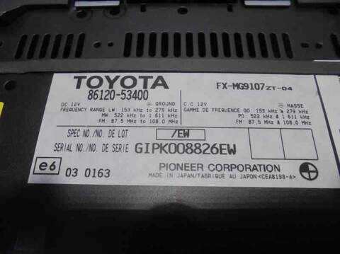 Foto 3ª: Sistema Audio Radio CD Lexus IS 220D 177CV 130KW [D-2ADFHV] (2010)