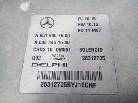Foto 2ª: Centralita Motor ECU Mercedes Clase C 160 C 220 CDI BLUEEFFICIENCY 204.302) COUPE 170CV 125KW [651911] (2011)