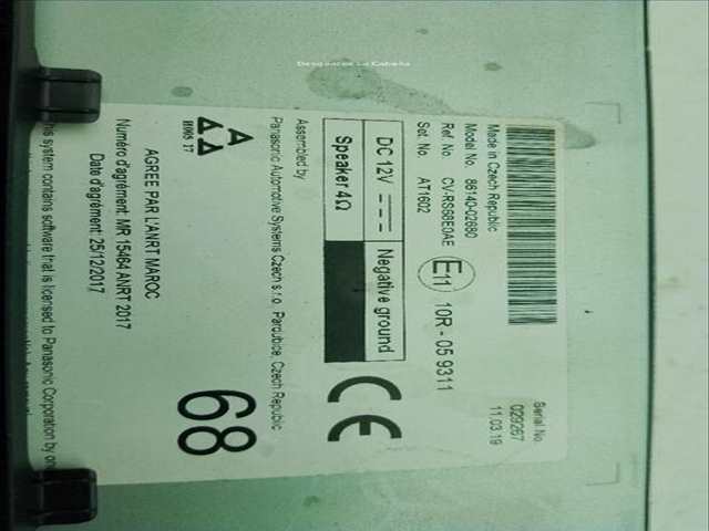 Foto 3ª: Pantalla Multifuncion Toyota Corolla 1.8 HYBRID ZWE211W) [2ZR-FXE] (2019)