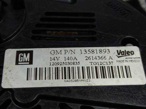 Foto 2ª: Alternador Opel Corsa Z14XEP (2007)