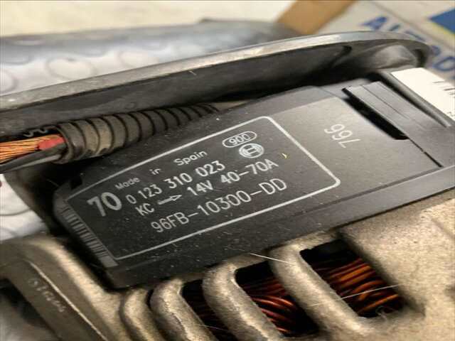 Foto 3ª: Alternador Ford Ka 1.300 8V60CV/44KW [J4D] (1997)