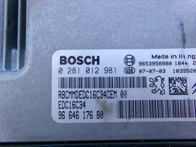 Foto 2ª: Centralita Motor ECU Citroen C4 1.6 HDI 2006-2014 [9HZ] (2008)