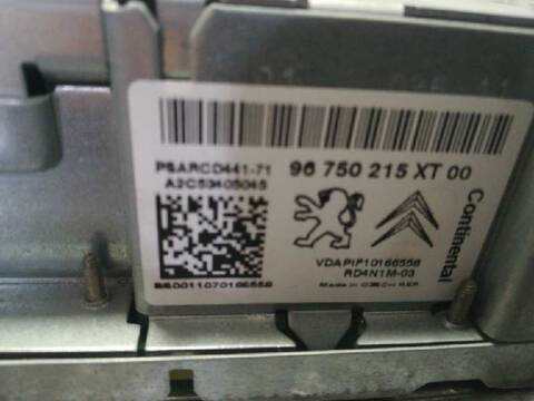 Sistema Audio Radio CD Citroen C3 EXCLUSIVE 68CV 50KW